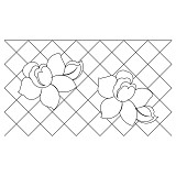 crosshatch rose border 001